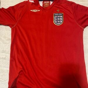 Umbro Red England Football Shirt
